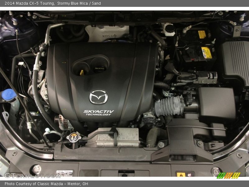 Stormy Blue Mica / Sand 2014 Mazda CX-5 Touring