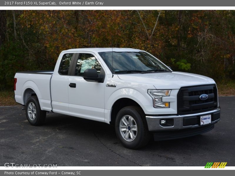 Oxford White / Earth Gray 2017 Ford F150 XL SuperCab