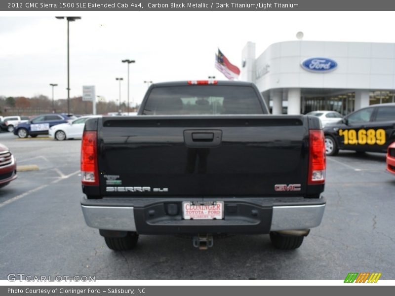 Carbon Black Metallic / Dark Titanium/Light Titanium 2012 GMC Sierra 1500 SLE Extended Cab 4x4