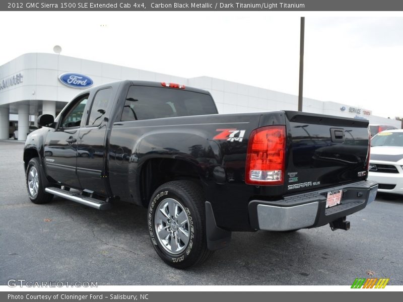 Carbon Black Metallic / Dark Titanium/Light Titanium 2012 GMC Sierra 1500 SLE Extended Cab 4x4