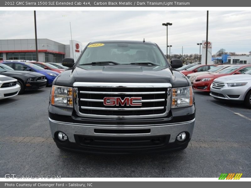 Carbon Black Metallic / Dark Titanium/Light Titanium 2012 GMC Sierra 1500 SLE Extended Cab 4x4