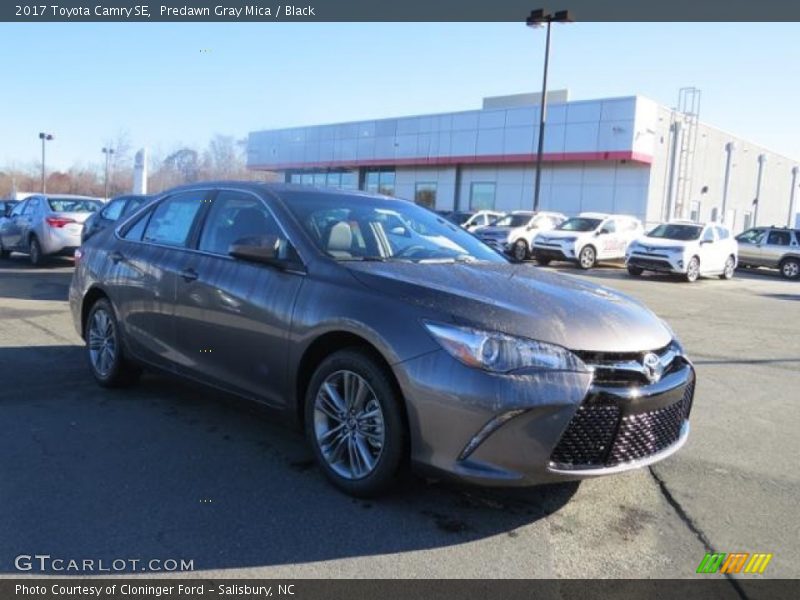 Predawn Gray Mica / Black 2017 Toyota Camry SE