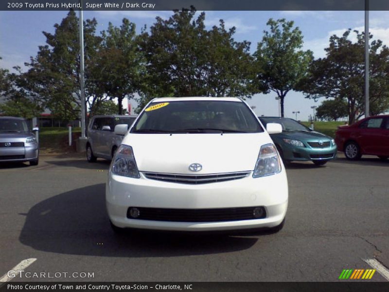 Super White / Dark Gray 2009 Toyota Prius Hybrid