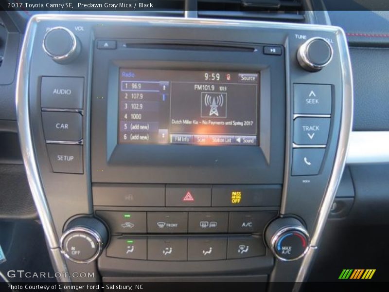 Predawn Gray Mica / Black 2017 Toyota Camry SE