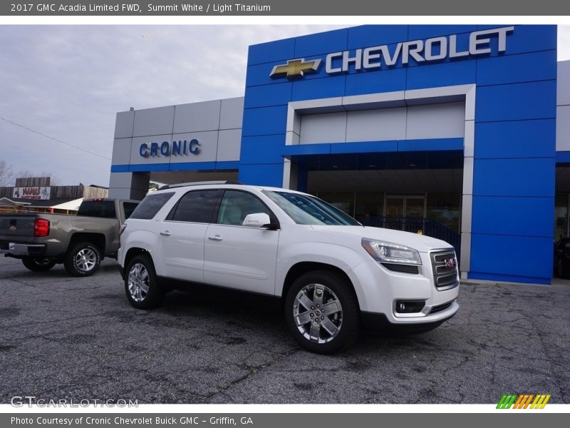 Summit White / Light Titanium 2017 GMC Acadia Limited FWD