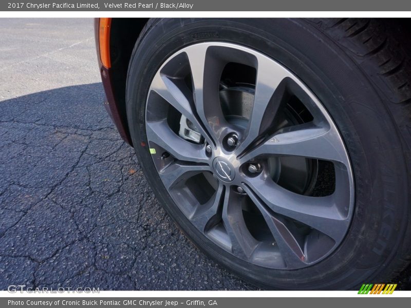 Velvet Red Pearl / Black/Alloy 2017 Chrysler Pacifica Limited