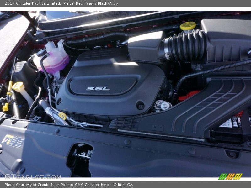 Velvet Red Pearl / Black/Alloy 2017 Chrysler Pacifica Limited