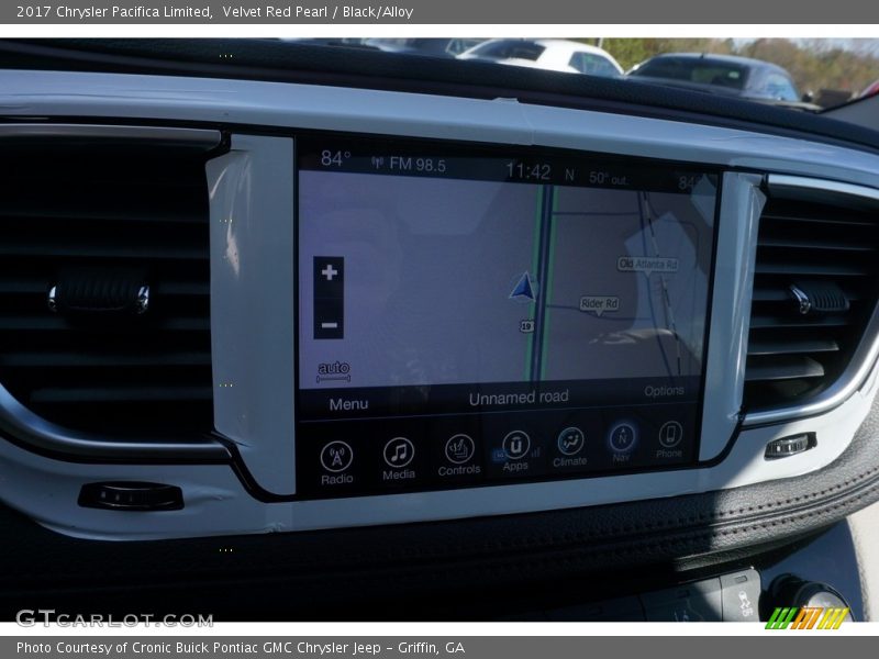Velvet Red Pearl / Black/Alloy 2017 Chrysler Pacifica Limited