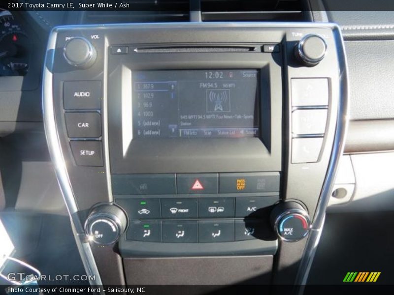 Super White / Ash 2017 Toyota Camry LE