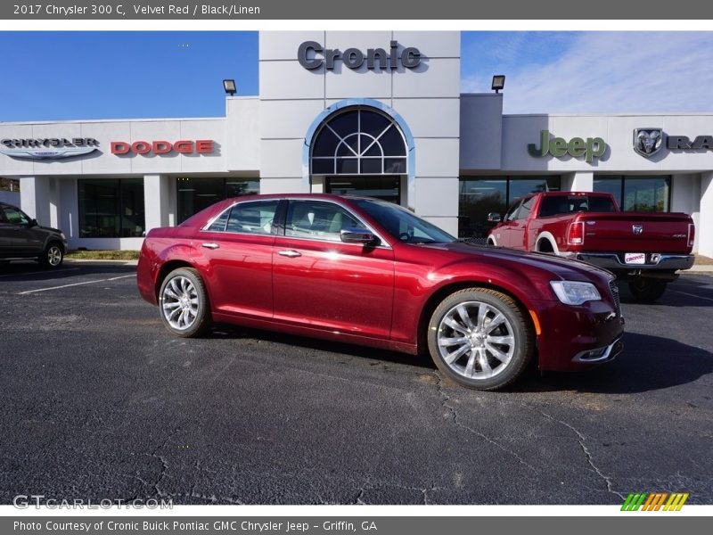 Velvet Red / Black/Linen 2017 Chrysler 300 C