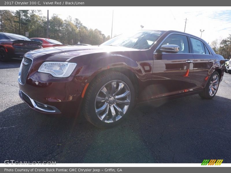 Velvet Red / Black/Linen 2017 Chrysler 300 C