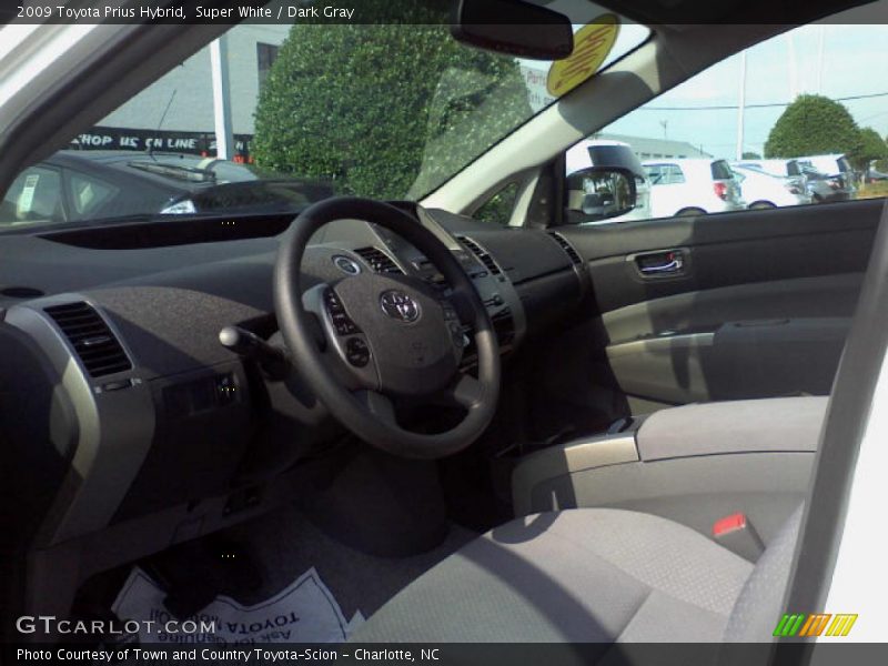 Super White / Dark Gray 2009 Toyota Prius Hybrid