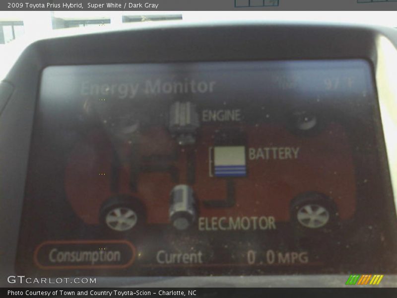 Super White / Dark Gray 2009 Toyota Prius Hybrid
