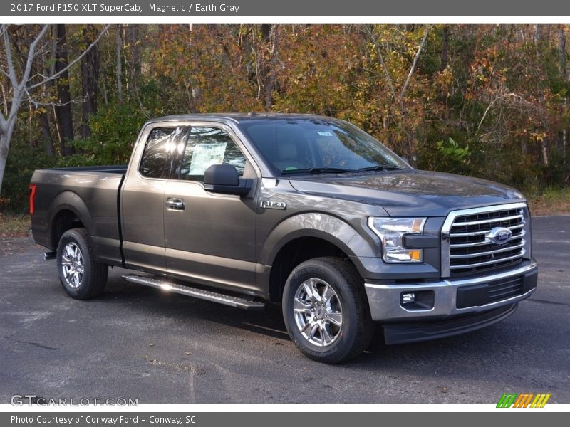 Magnetic / Earth Gray 2017 Ford F150 XLT SuperCab