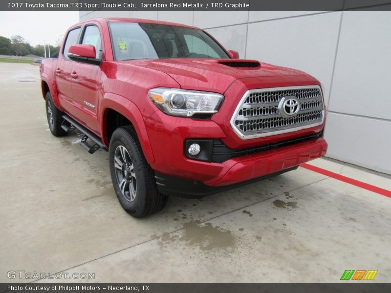 Barcelona Red Metallic / TRD Graphite 2017 Toyota Tacoma TRD Sport Double Cab