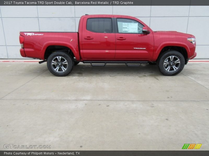 Barcelona Red Metallic / TRD Graphite 2017 Toyota Tacoma TRD Sport Double Cab