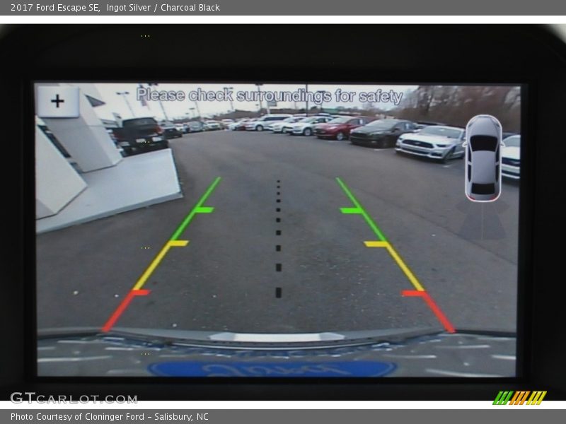 Ingot Silver / Charcoal Black 2017 Ford Escape SE