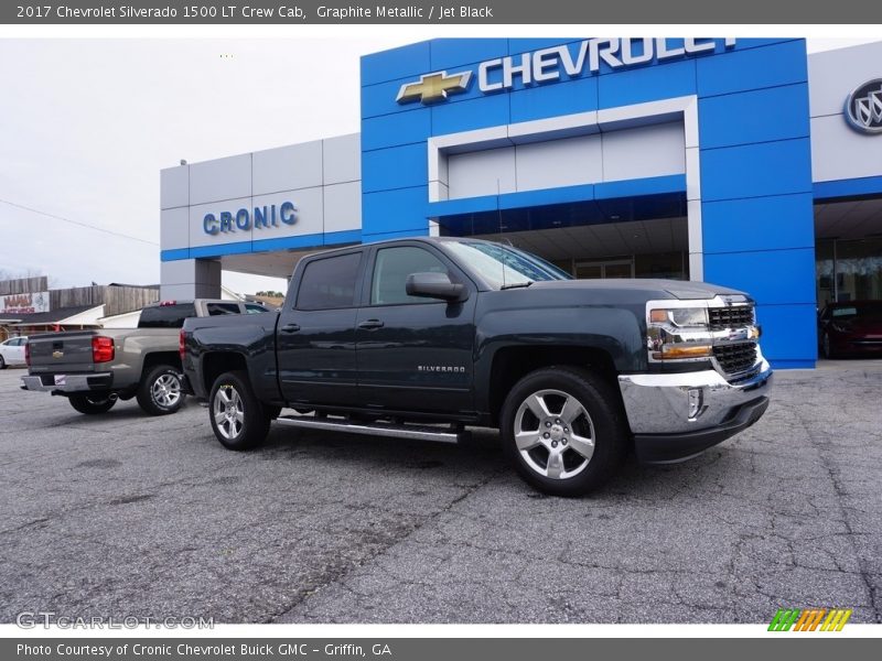 Graphite Metallic / Jet Black 2017 Chevrolet Silverado 1500 LT Crew Cab