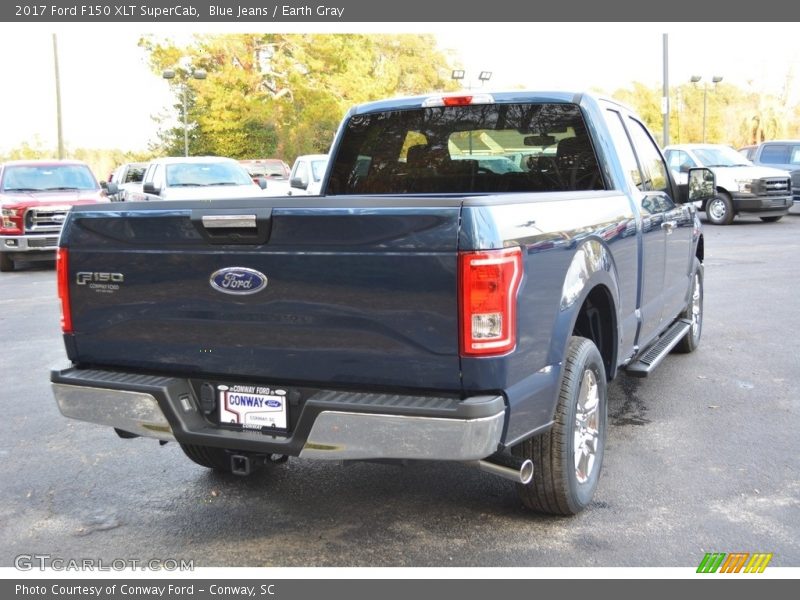 Blue Jeans / Earth Gray 2017 Ford F150 XLT SuperCab