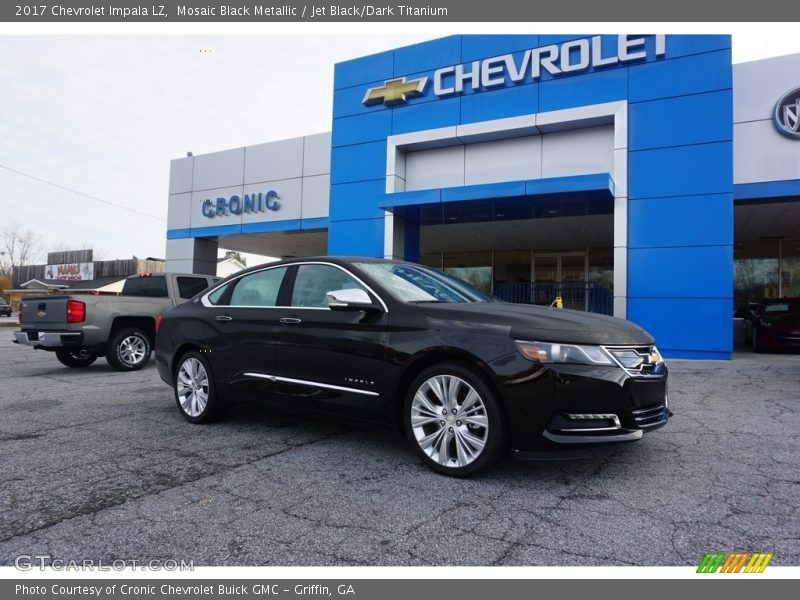Mosaic Black Metallic / Jet Black/Dark Titanium 2017 Chevrolet Impala LZ