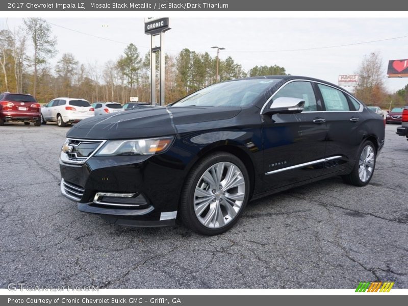 Mosaic Black Metallic / Jet Black/Dark Titanium 2017 Chevrolet Impala LZ