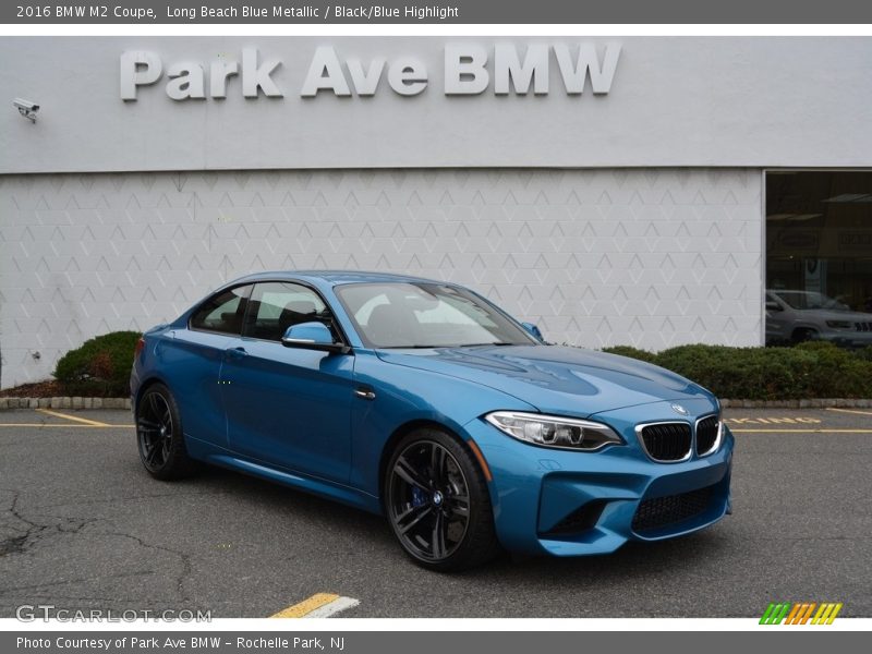 Long Beach Blue Metallic / Black/Blue Highlight 2016 BMW M2 Coupe