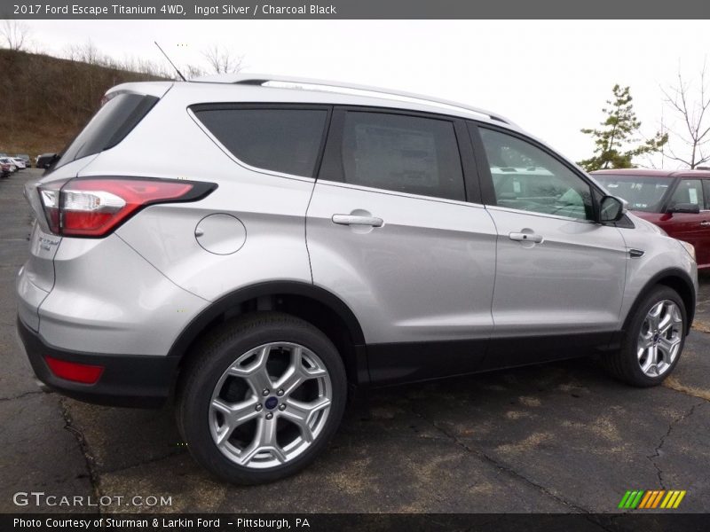 Ingot Silver / Charcoal Black 2017 Ford Escape Titanium 4WD