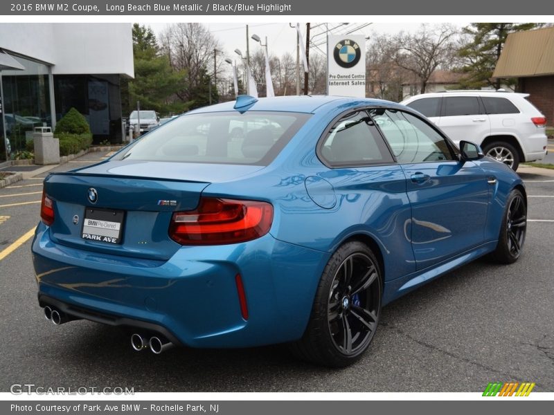 Long Beach Blue Metallic / Black/Blue Highlight 2016 BMW M2 Coupe