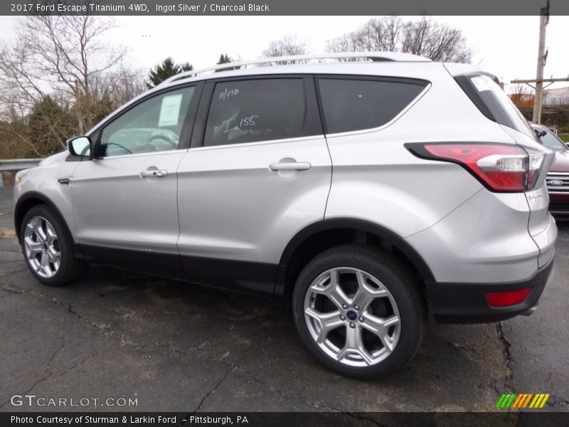 Ingot Silver / Charcoal Black 2017 Ford Escape Titanium 4WD