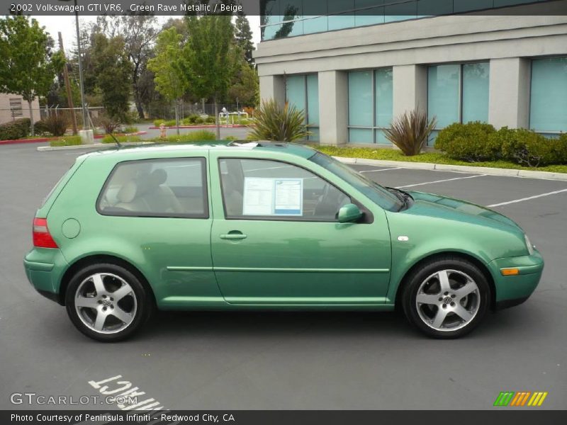 Green Rave Metallic / Beige 2002 Volkswagen GTI VR6