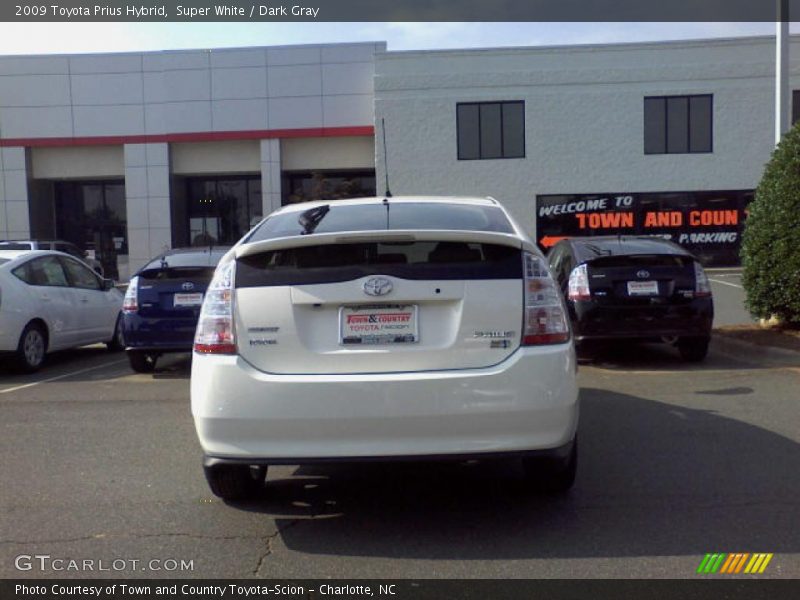 Super White / Dark Gray 2009 Toyota Prius Hybrid