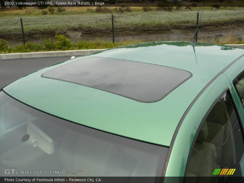 Green Rave Metallic / Beige 2002 Volkswagen GTI VR6