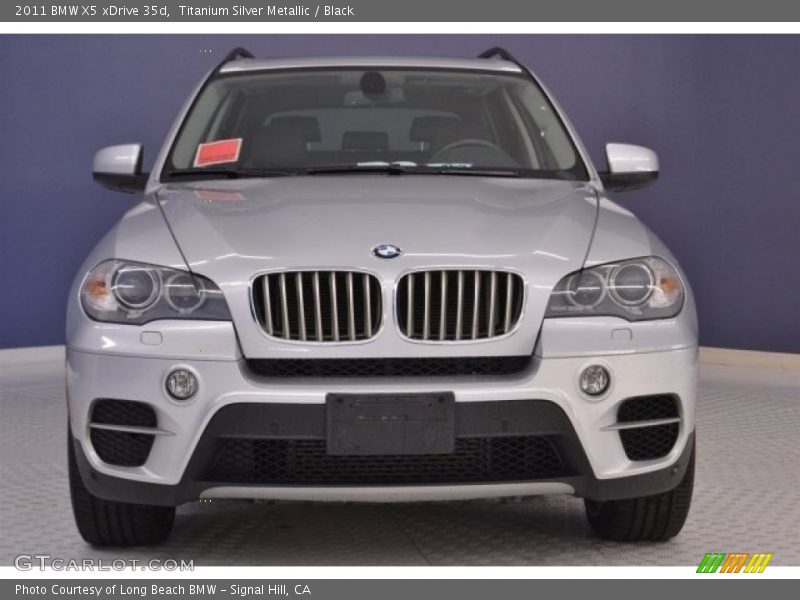 Titanium Silver Metallic / Black 2011 BMW X5 xDrive 35d