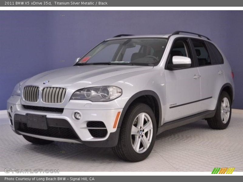 Titanium Silver Metallic / Black 2011 BMW X5 xDrive 35d