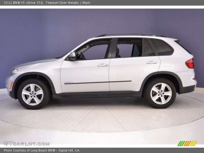 Titanium Silver Metallic / Black 2011 BMW X5 xDrive 35d