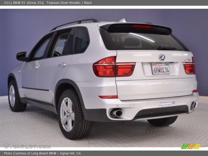 Titanium Silver Metallic / Black 2011 BMW X5 xDrive 35d