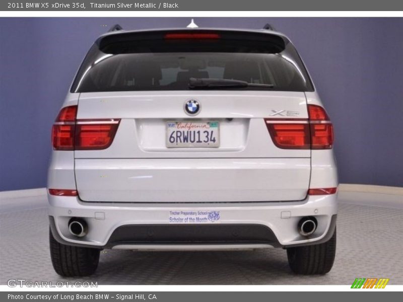 Titanium Silver Metallic / Black 2011 BMW X5 xDrive 35d