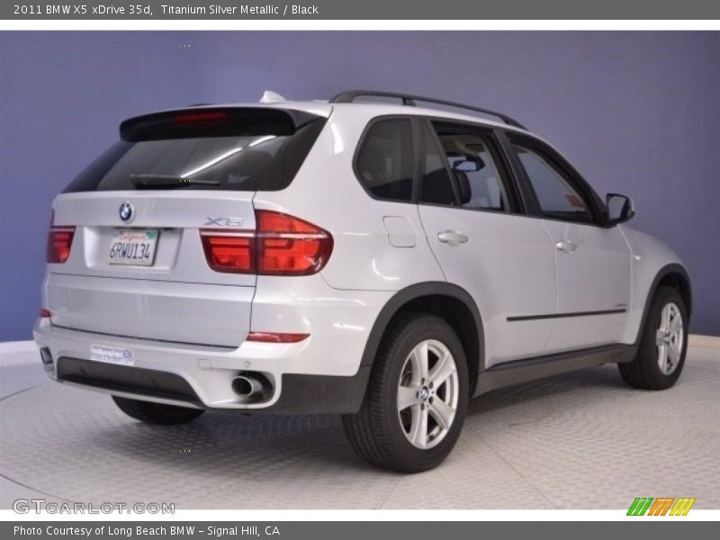 Titanium Silver Metallic / Black 2011 BMW X5 xDrive 35d