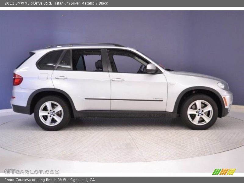Titanium Silver Metallic / Black 2011 BMW X5 xDrive 35d