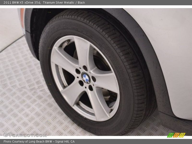 Titanium Silver Metallic / Black 2011 BMW X5 xDrive 35d