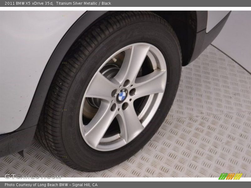 Titanium Silver Metallic / Black 2011 BMW X5 xDrive 35d