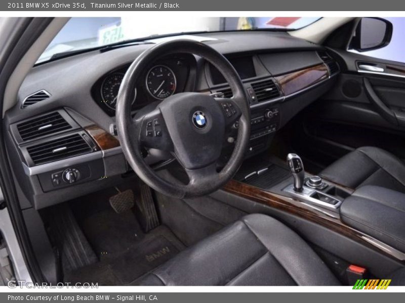 Titanium Silver Metallic / Black 2011 BMW X5 xDrive 35d