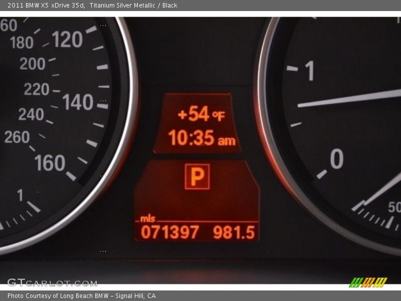 Titanium Silver Metallic / Black 2011 BMW X5 xDrive 35d