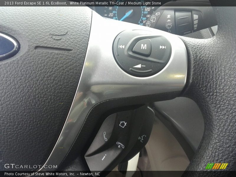 White Platinum Metallic Tri-Coat / Medium Light Stone 2013 Ford Escape SE 1.6L EcoBoost