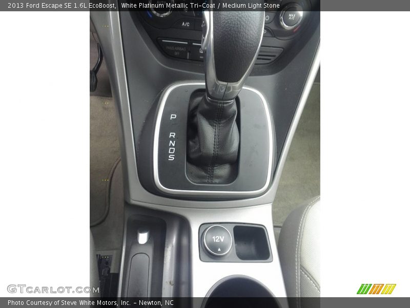 White Platinum Metallic Tri-Coat / Medium Light Stone 2013 Ford Escape SE 1.6L EcoBoost