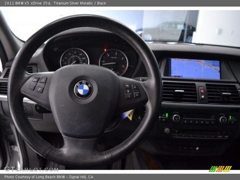 Titanium Silver Metallic / Black 2011 BMW X5 xDrive 35d