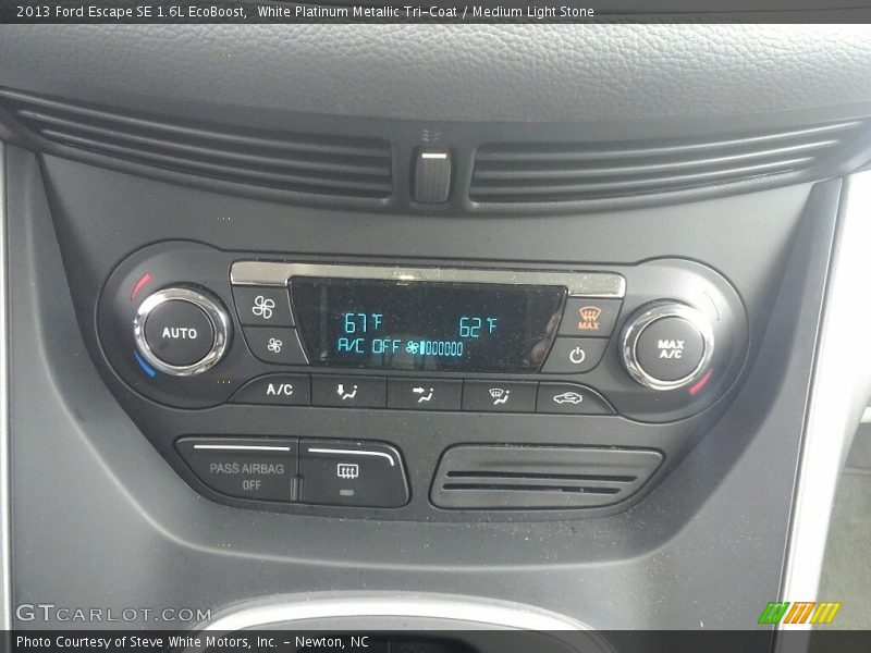 White Platinum Metallic Tri-Coat / Medium Light Stone 2013 Ford Escape SE 1.6L EcoBoost