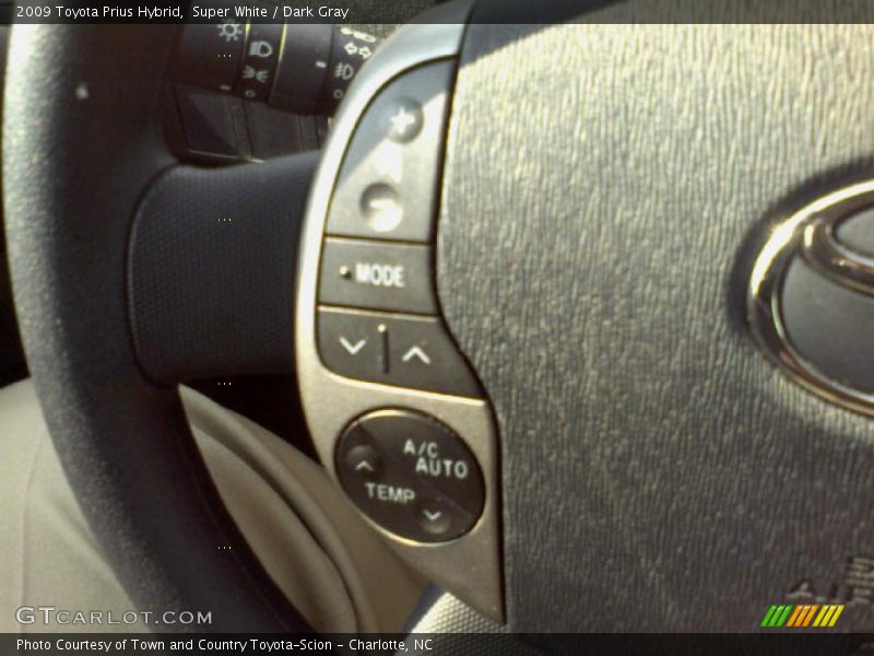 Super White / Dark Gray 2009 Toyota Prius Hybrid