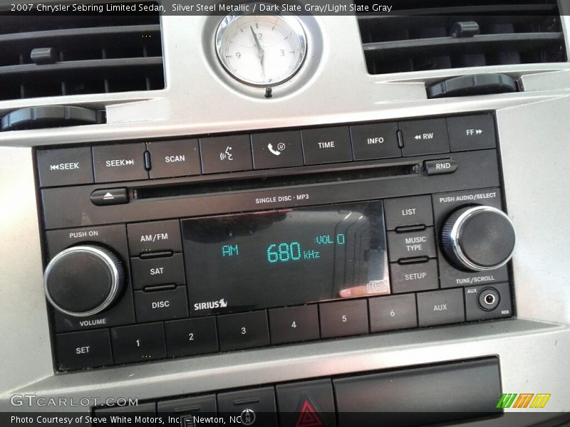 Silver Steel Metallic / Dark Slate Gray/Light Slate Gray 2007 Chrysler Sebring Limited Sedan