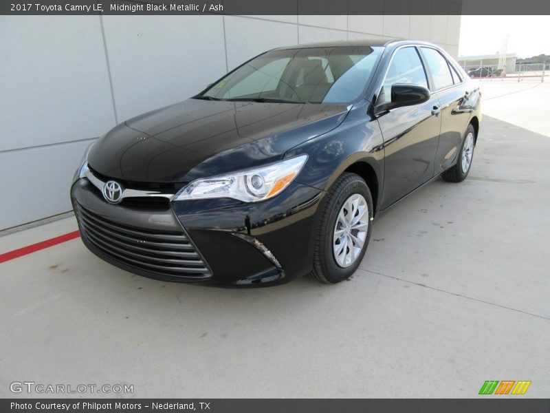 Midnight Black Metallic / Ash 2017 Toyota Camry LE